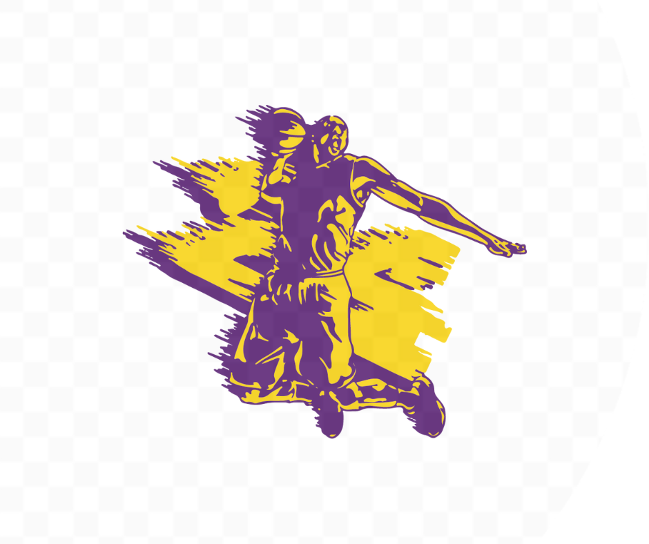 Blurry Lakers Basketball DTF