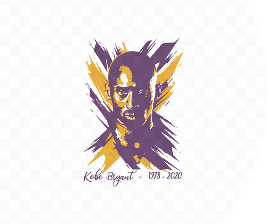 Kobe Scribbles Lakers Basketball DTF