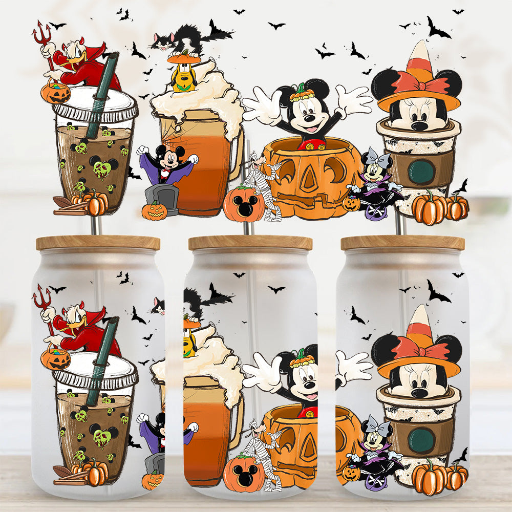 Halloween Mouse Coffee UV DTF Cup Wrap