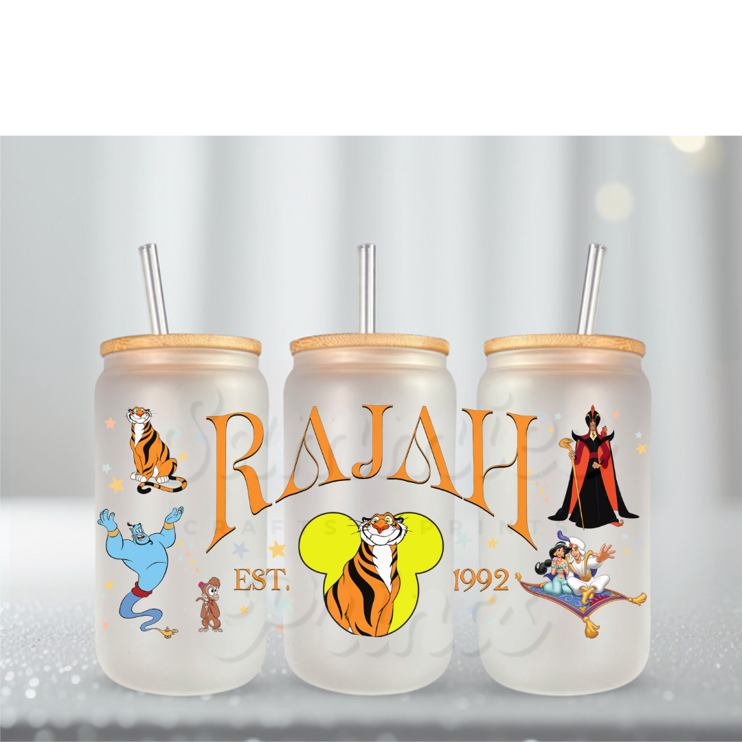 Tiger Name UV DTF Cup Wrap