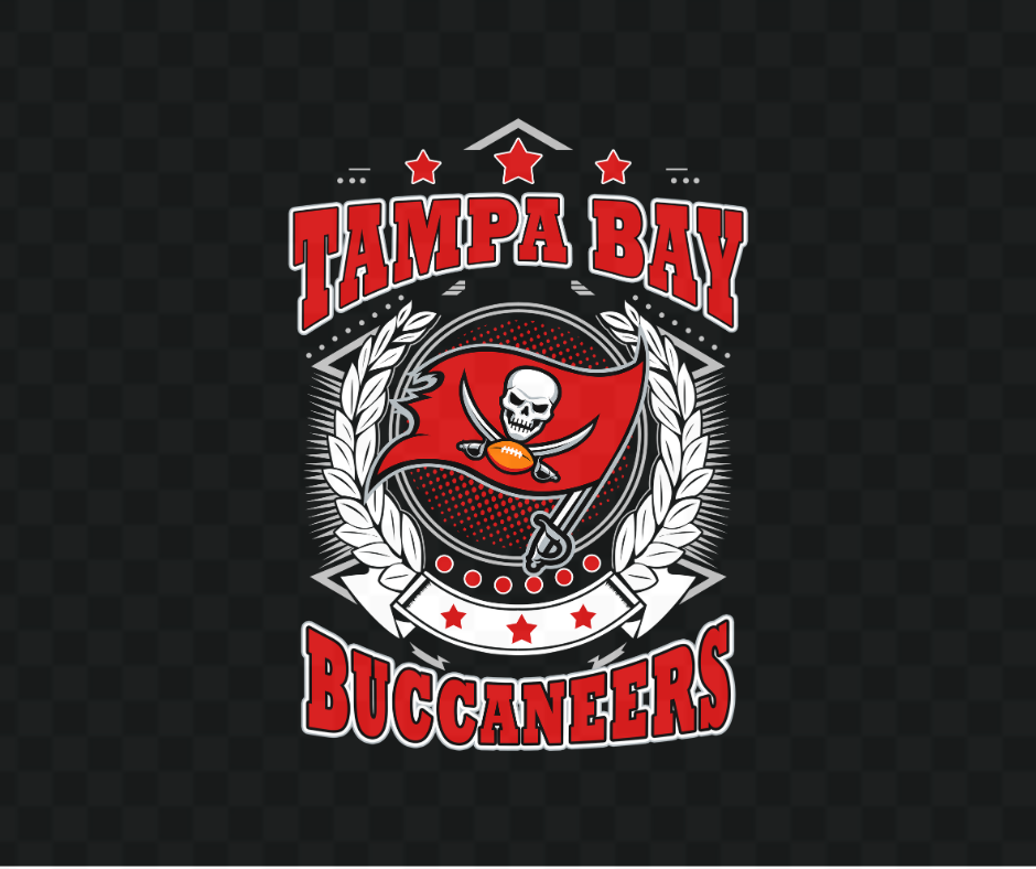 Buccaneers Garland Football DTF Heat Transfer