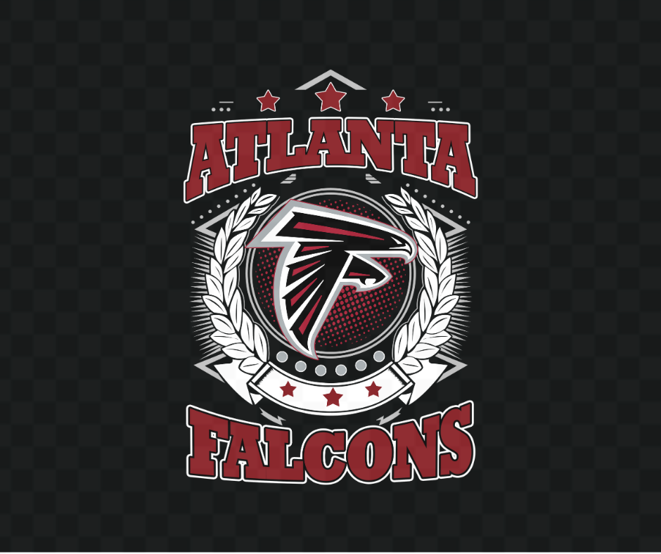 Falcons Garland Football DTF Heat Transfer
