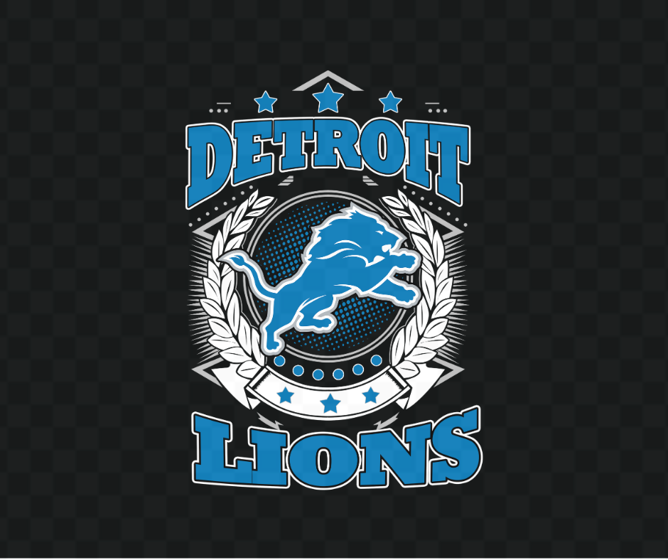Lion Garland Football DTF Heat Transfer