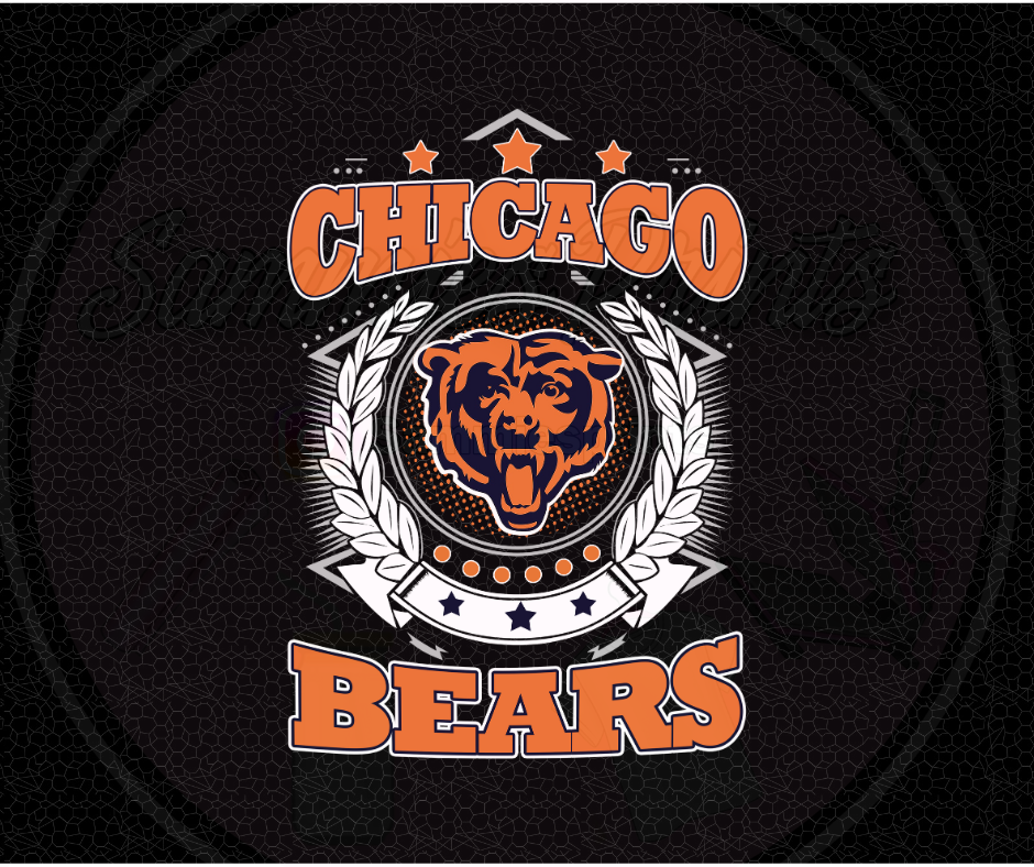 Bear Garland Football DTF Heat Transfer