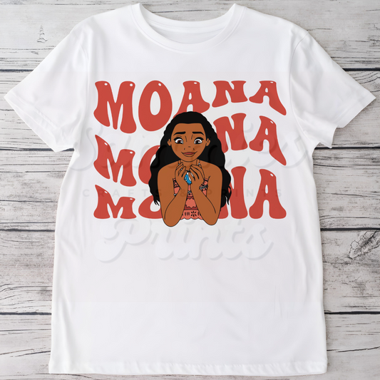 Hawiian Princess Big Name DTF Heat Transfer