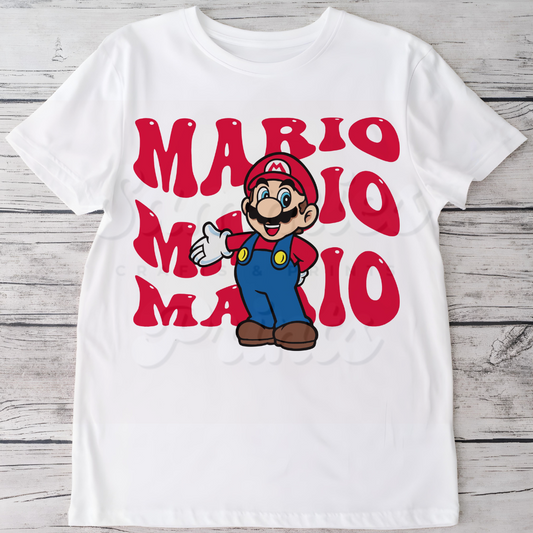 Mario Big Name DTF Heat Transfer