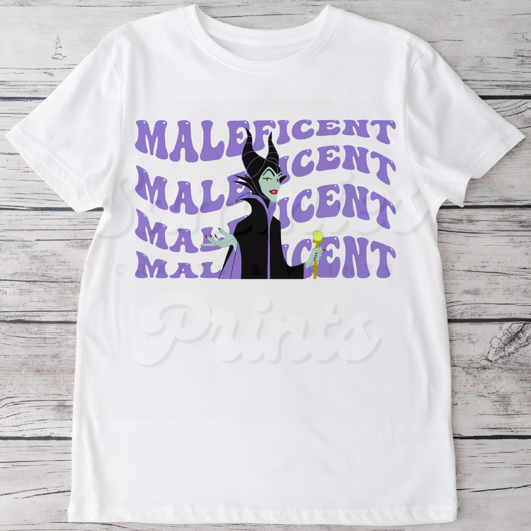 Purple Evil Queen Big Name DTF Heat Transfer