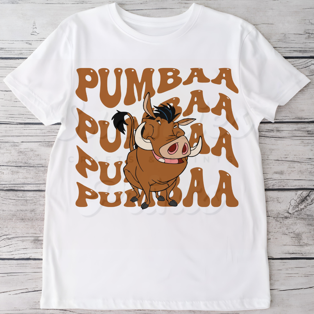 Pumba Big Name DTF Heat Transfer