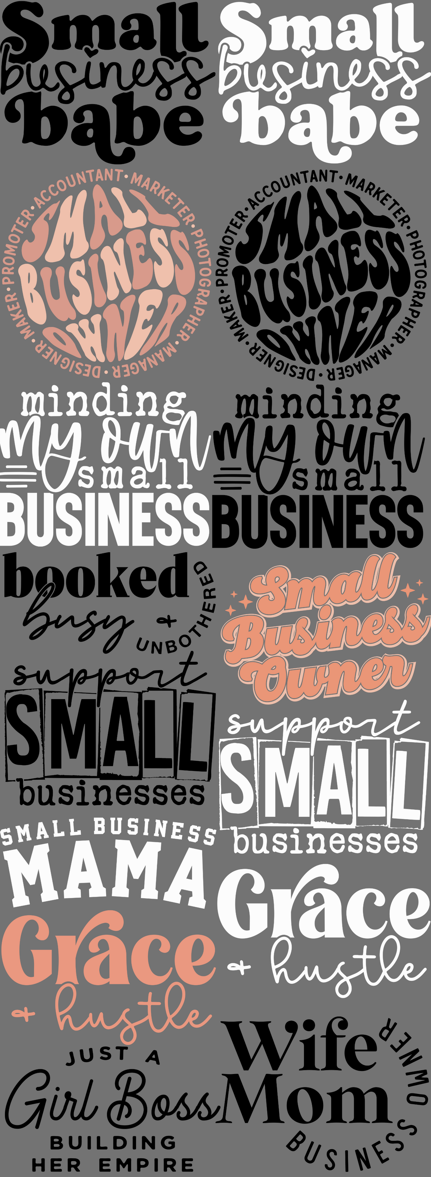 Small Business 22x60" Pre Made Gang Sheet
