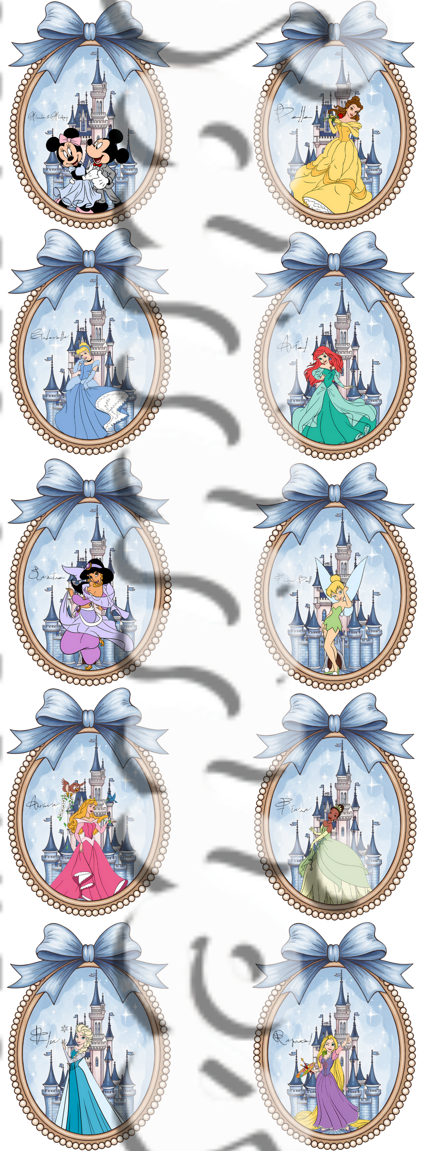 Princess Croquette 22x60" Pre-Made Gang Sheet