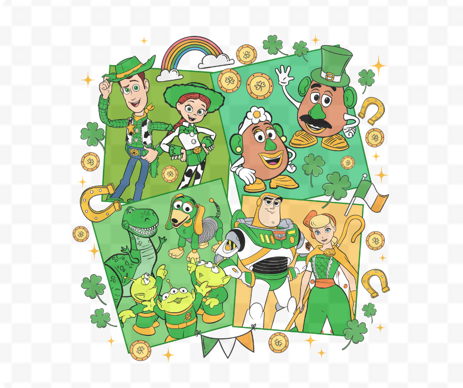 Toy Friends Lucky Charms 4Sq St.Pattys DTF #17