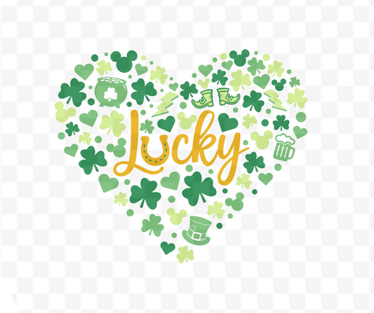 Lucky St.Pattys Heart DTF #27