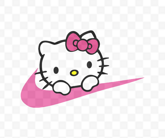 Kitty Pink Swoosh DTF #69