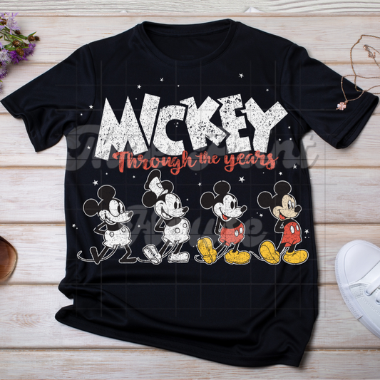 Mouse Throughout The Years White