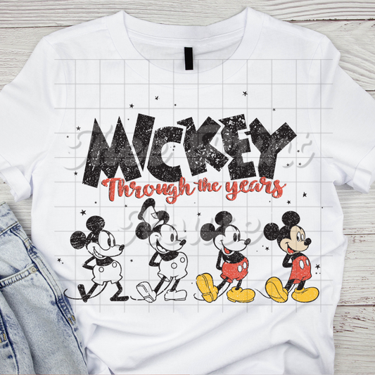 Mouse Throughout the Years Black