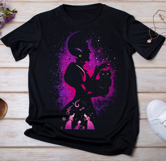 Evil Q 1 Halftone (black shirt only)