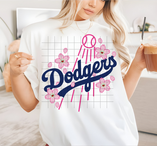 Blue Baseball Flowers