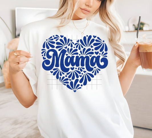 Blue Talavera Mama Heart