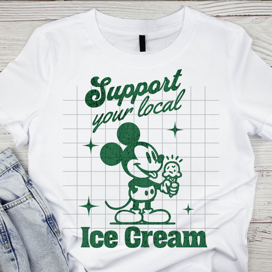 Local Ice Cream Distressed