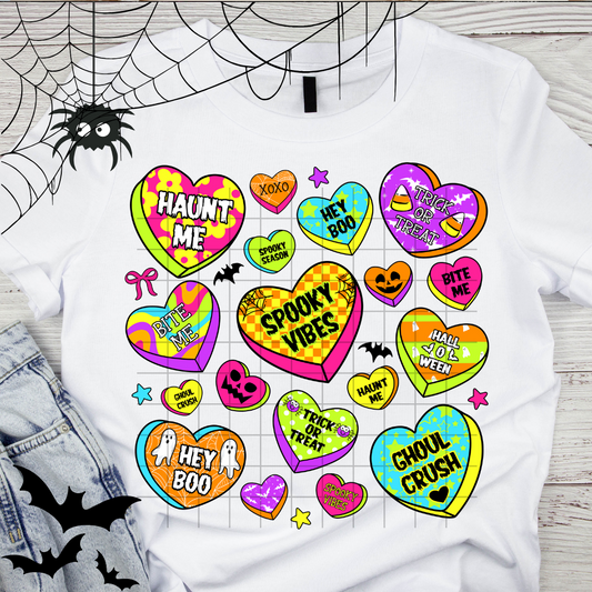 Neon Candy Hearts
