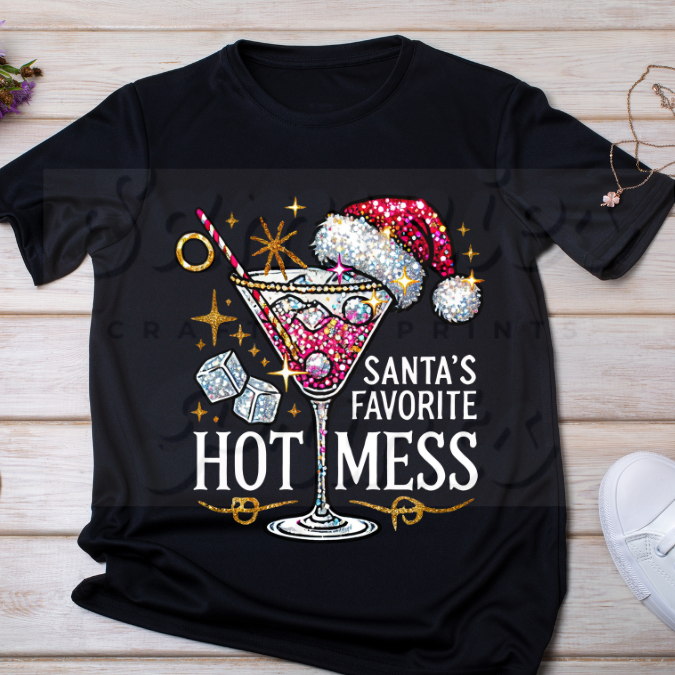 Santas Hot Mess White