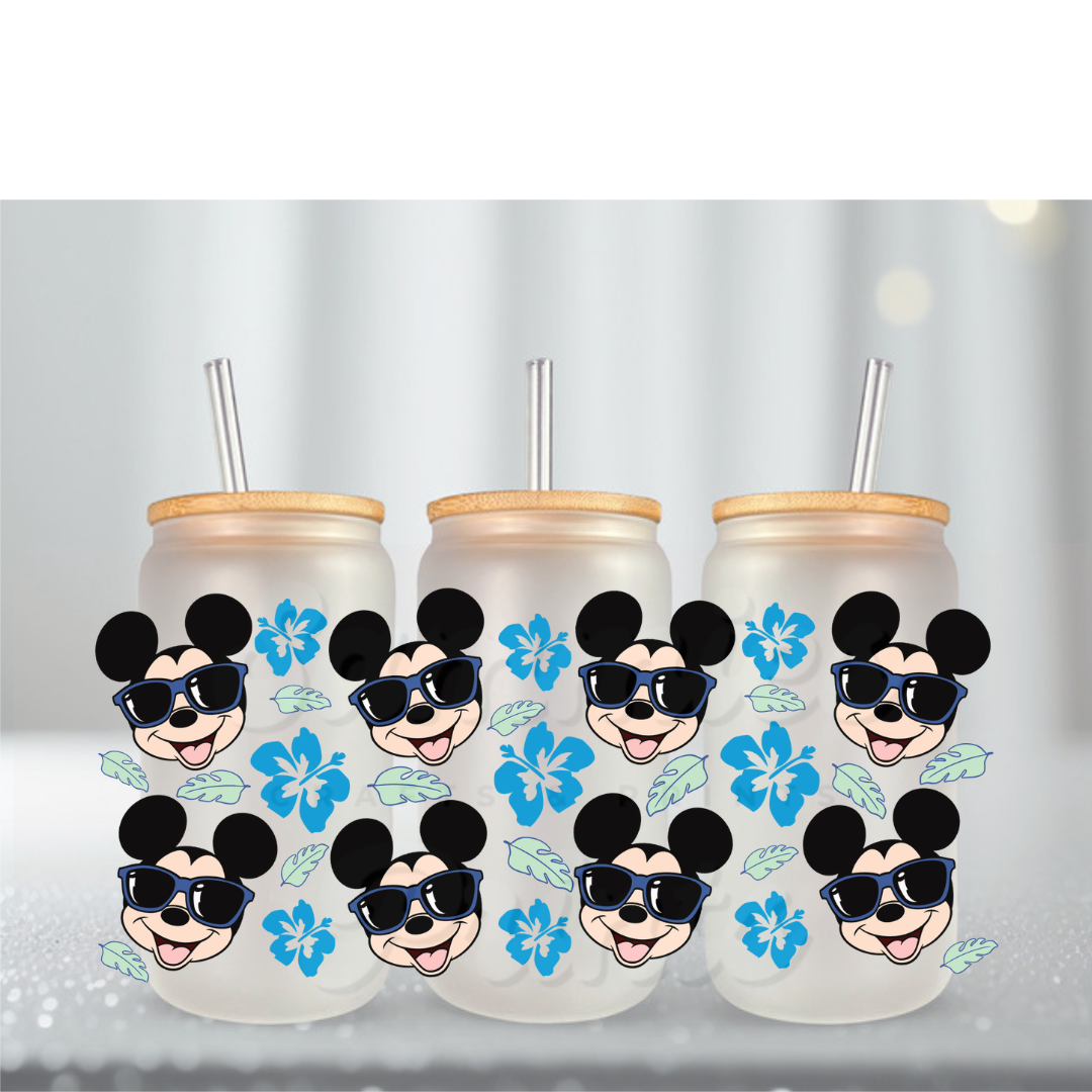 Boy Mouse Heads Summer UV DTF Cup Wrap