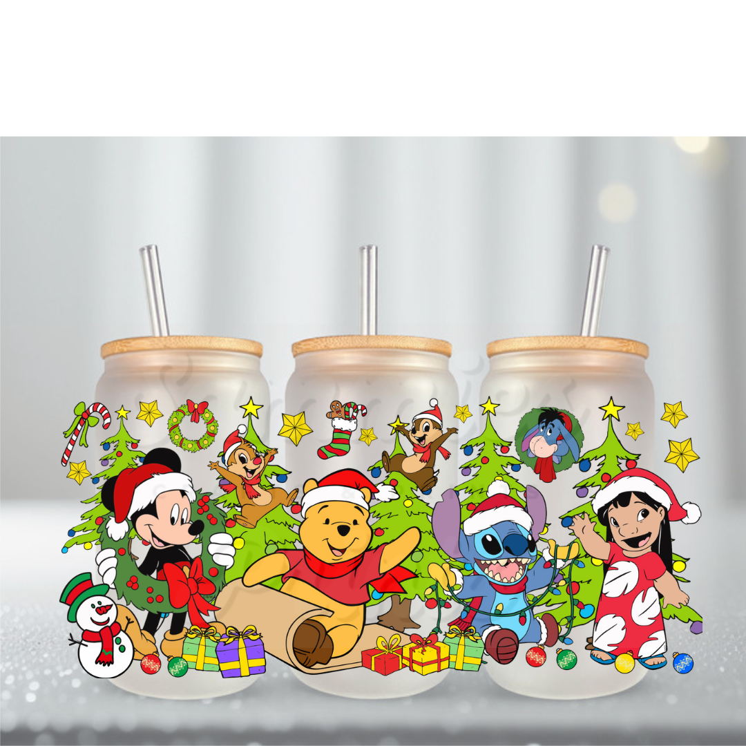 Christmas Friends UV DTF Cup Wrap