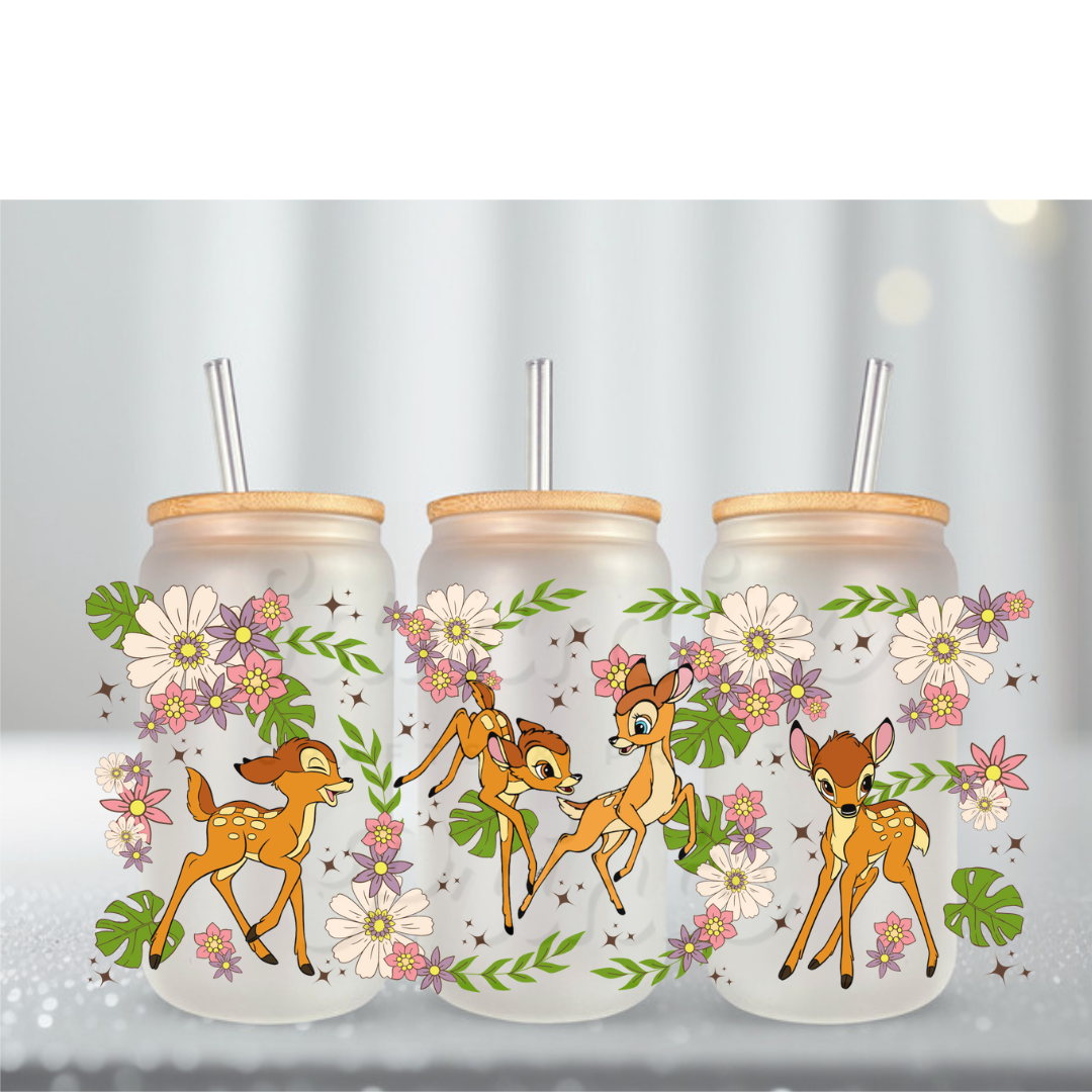 Deer W Plants UV DTF Cup Wrap