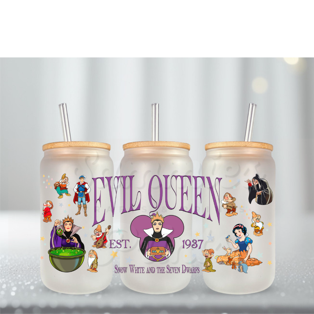 Evil Queen Name UV DTF Cup Wrap