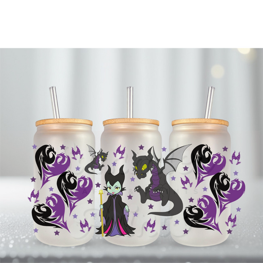 Evil Queen Tiny Dragons UV DTF Cup Wrap