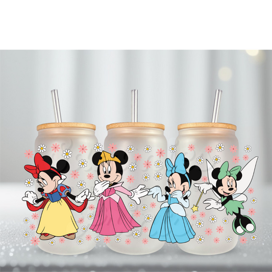 Girl Mouse Princesses 1 UV DTF Cup Wrap