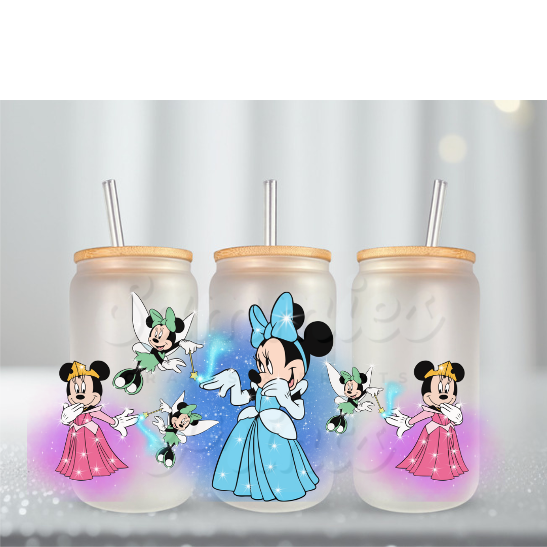 Girl Mouse Princesses 2 UV DTF Cup Wrap