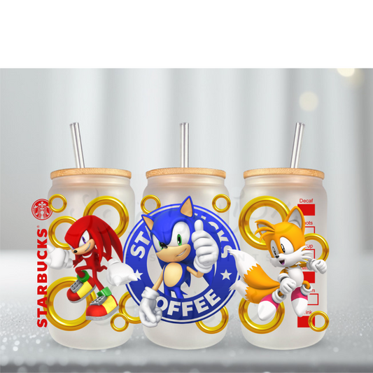 Hedgehog Big Coins UV DTF Cup Wrap