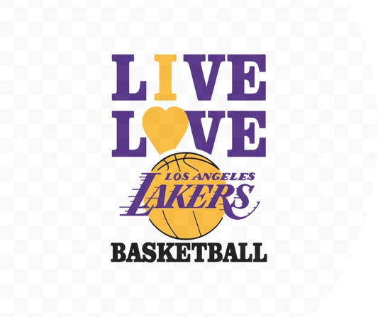 Live Love Lakers Basketball DTF