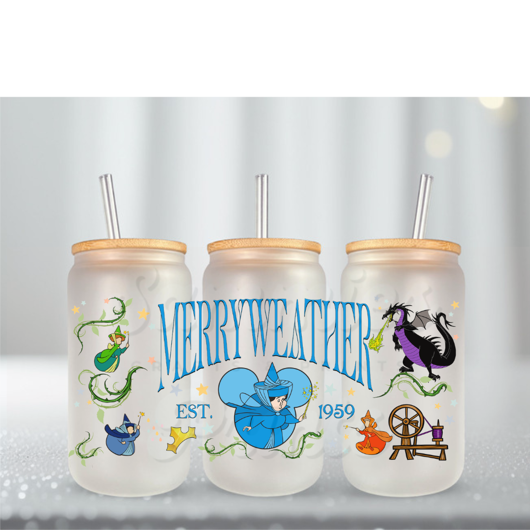 Merry Weather Name UV DTF Cup Wrap