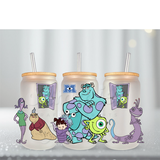 Monster Crew Doors UV DTF Cup Wrap