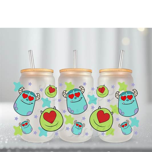 Monster Faces UV DTF Cup Wrap