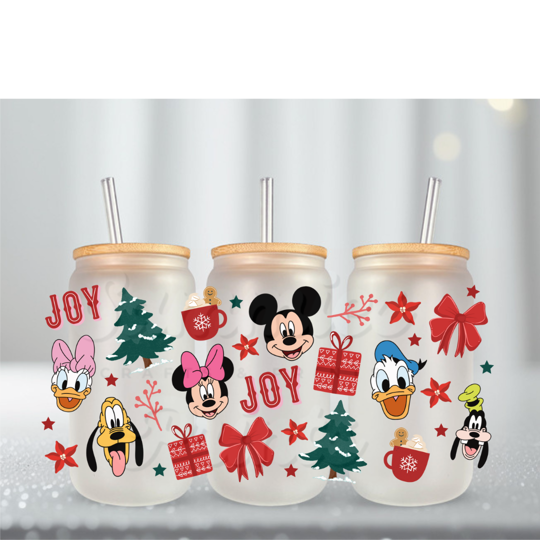 Mouse Crew Joy UV DTF Cup Wrap