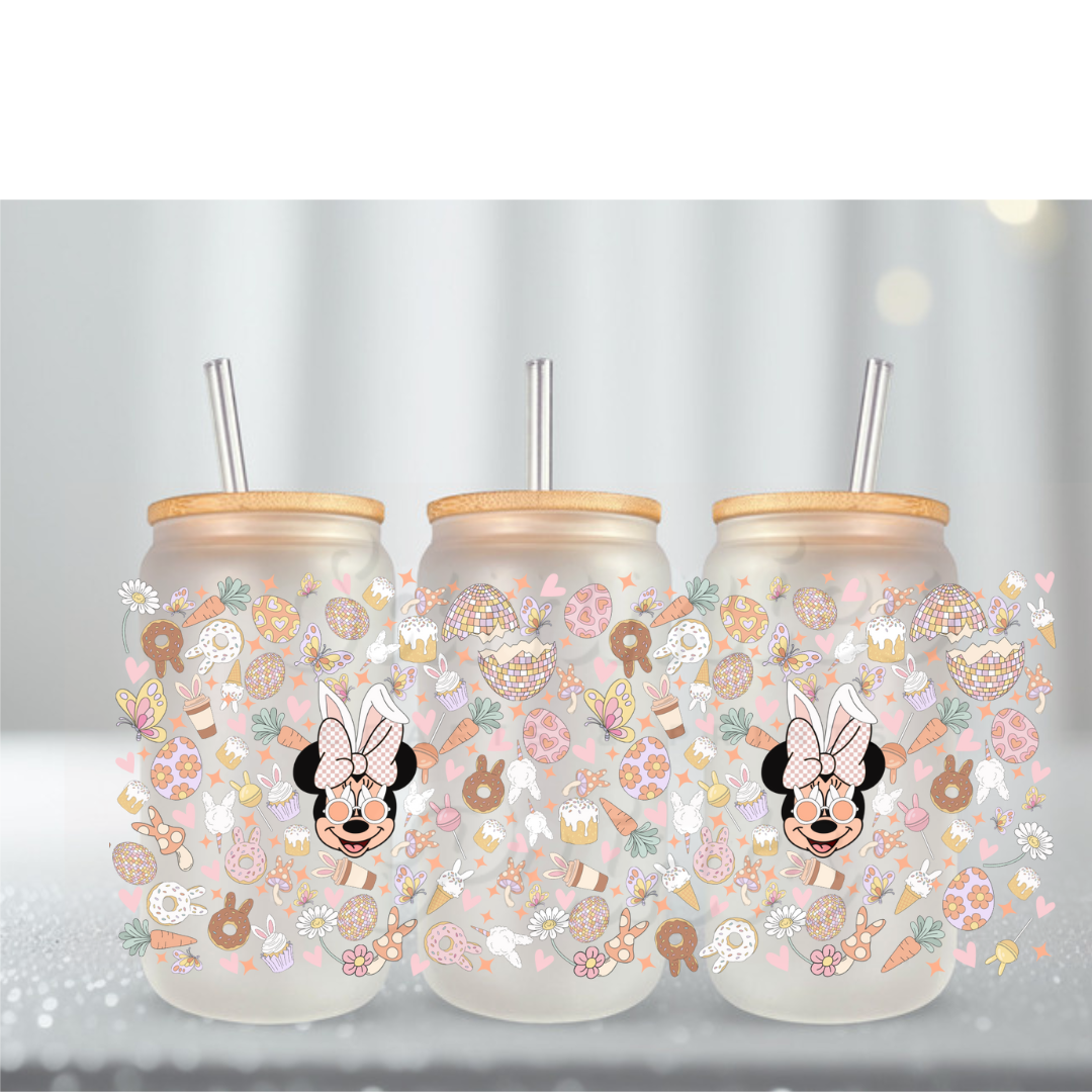 Mouse Easter Tiny Cluster UV DTF Cup Wrap