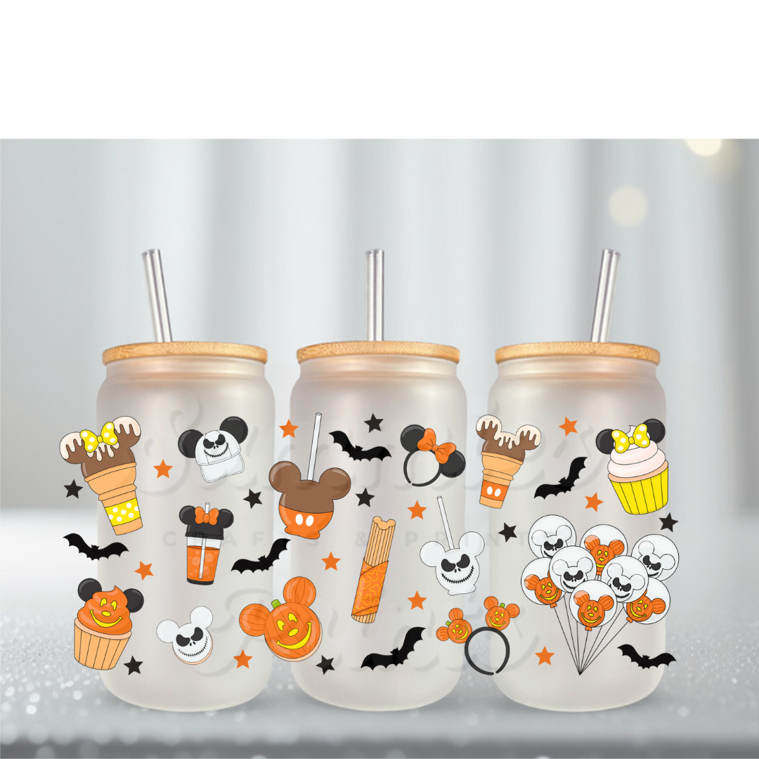 Mouse Fall Snacks UV DTF Cup Wrap