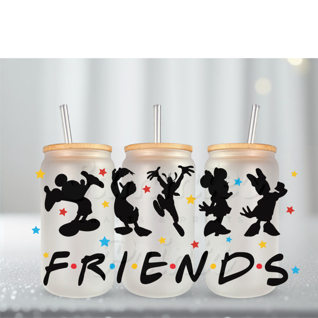 Mouse Friends UV DTF Cup Wrap