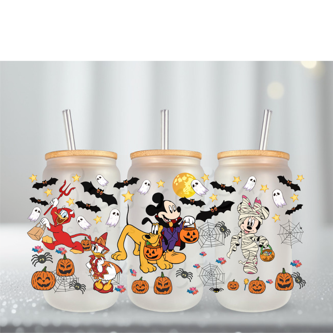 Mouse Friends Costumes UV DTF Cup Wrap