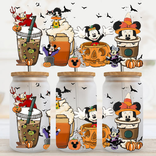 Halloween Mouse Coffee UV DTF Cup Wrap