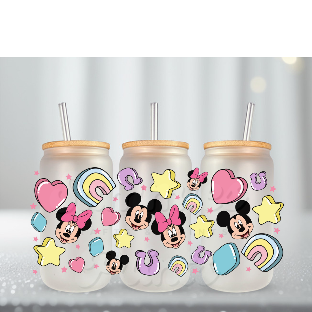 Mouse Heads Charms UV DTF Cup Wrap