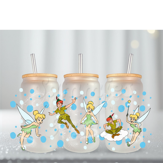 Peter & Fairy Bubbles UV DTF Cup Wrap