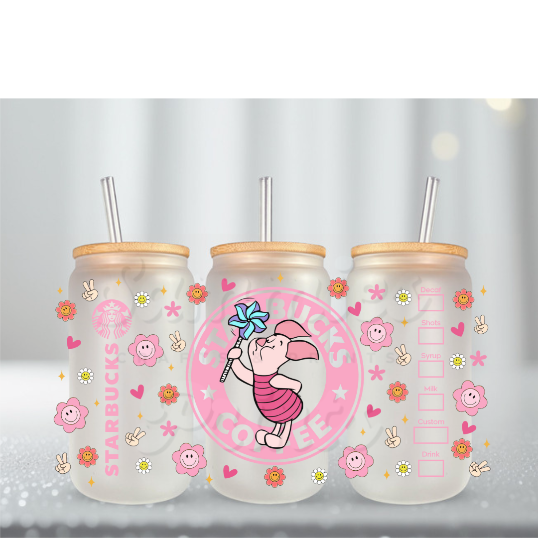 ink Pig Starbs Smile UV DTF Cup Wrap