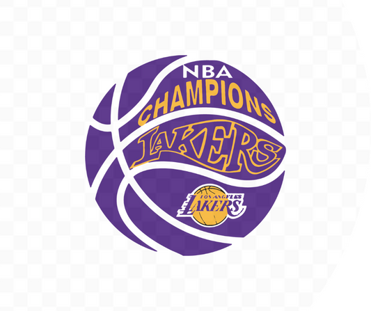 Purple Basketball Lakers NBA Champions DTF