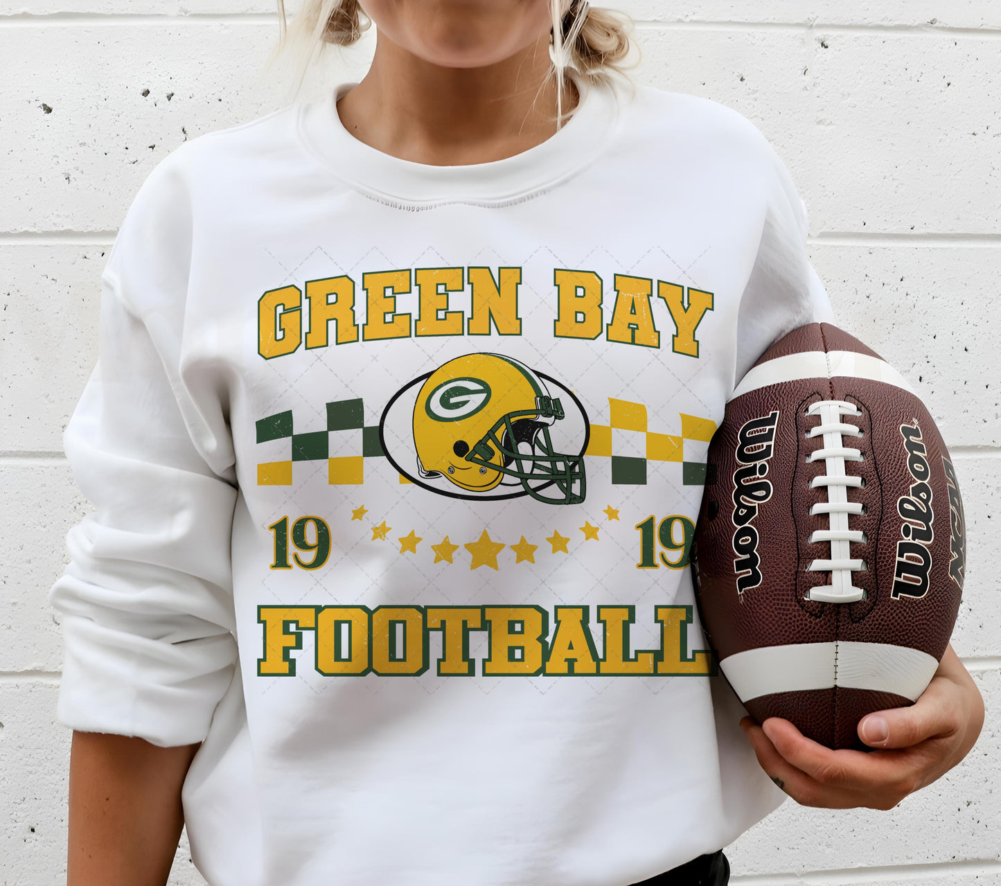 Green Bay Checkered DTF