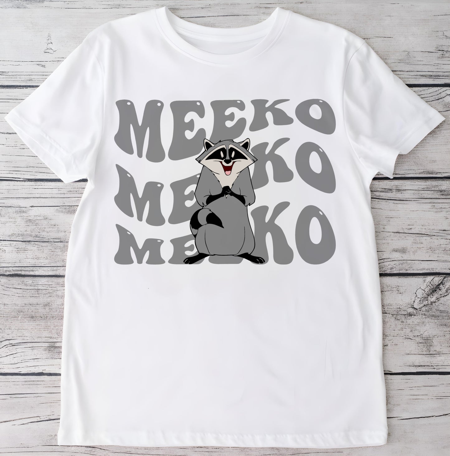 Meeko Big Name DTF Heat Transfer Print