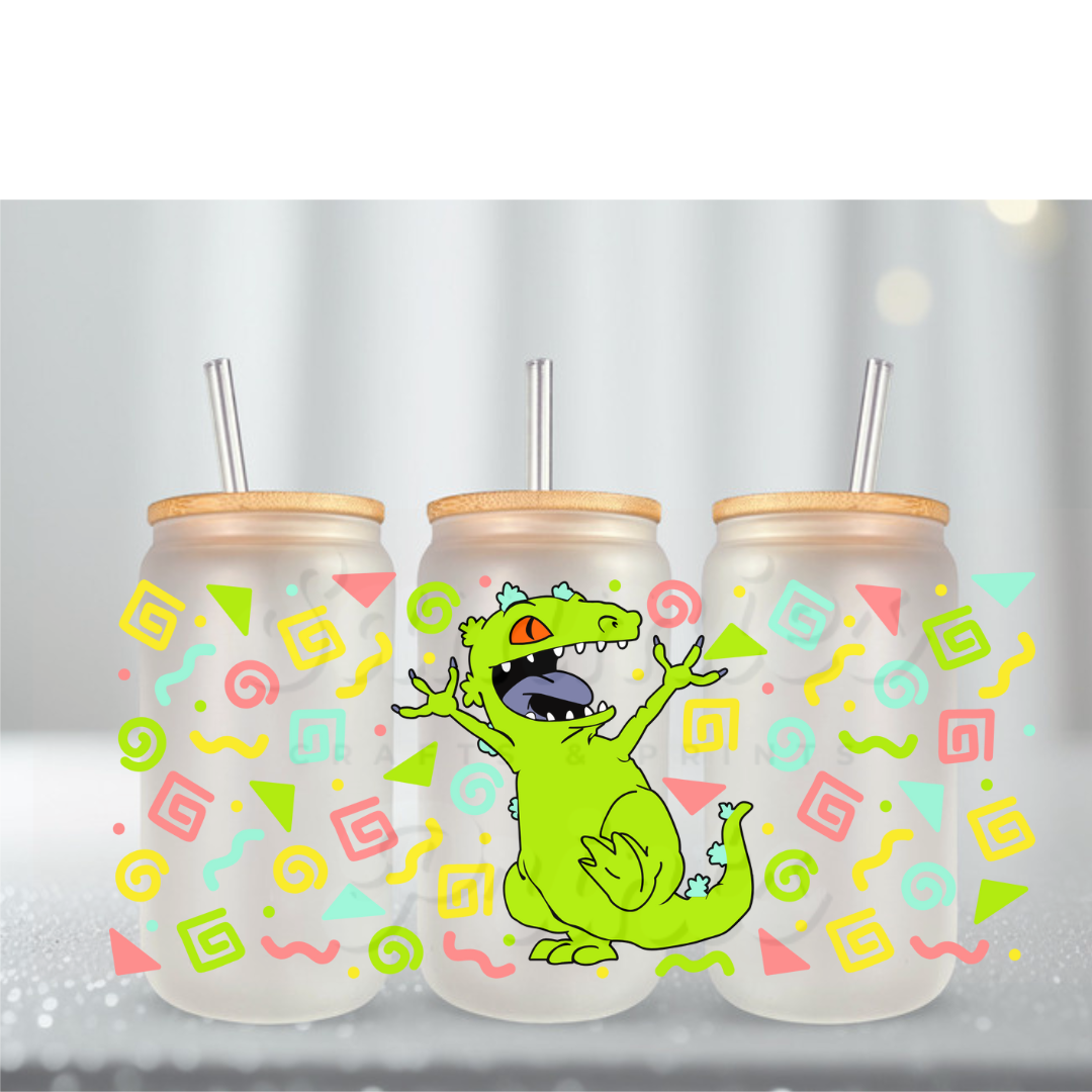 Rugrat Dino UV DTF Cup Wrap